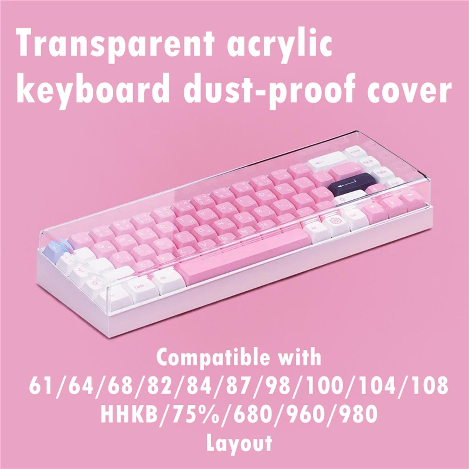 Gaming Accessories Aesthetic - 108 Tuşları Klavye Toz Kapağı Akrilik